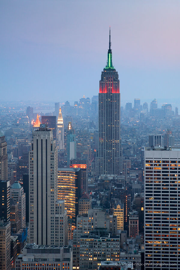 Empire State Building at dusk - New York